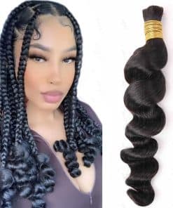 Cabello Humano Brasileño para Trenzas Suelto Onda Profunda