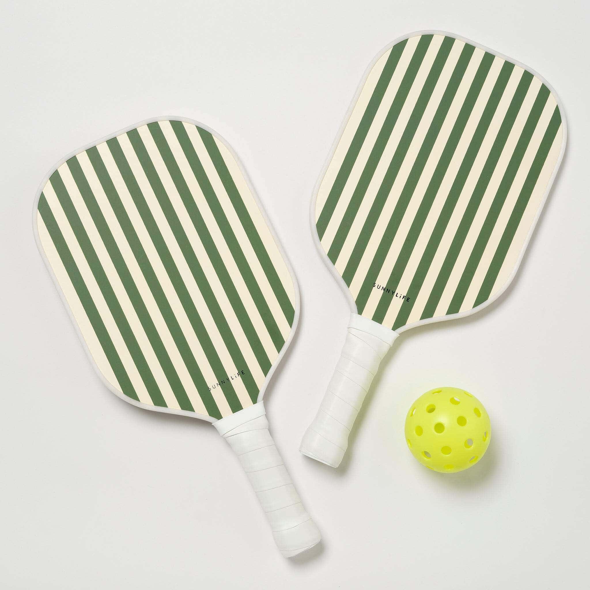 Set de Pickleball de Madera | El Vacay Olive W