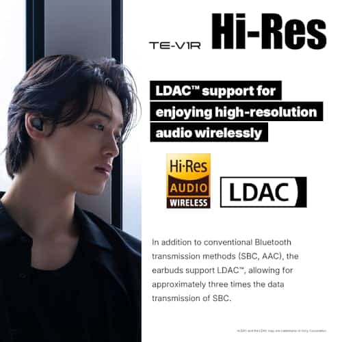 AVIOT TE-V1R Auriculares inalámbricos | Hybrid Dual Driver - Imagen 6