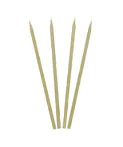 Brochetas planas de bambú de 7 pulgadas para asar a la