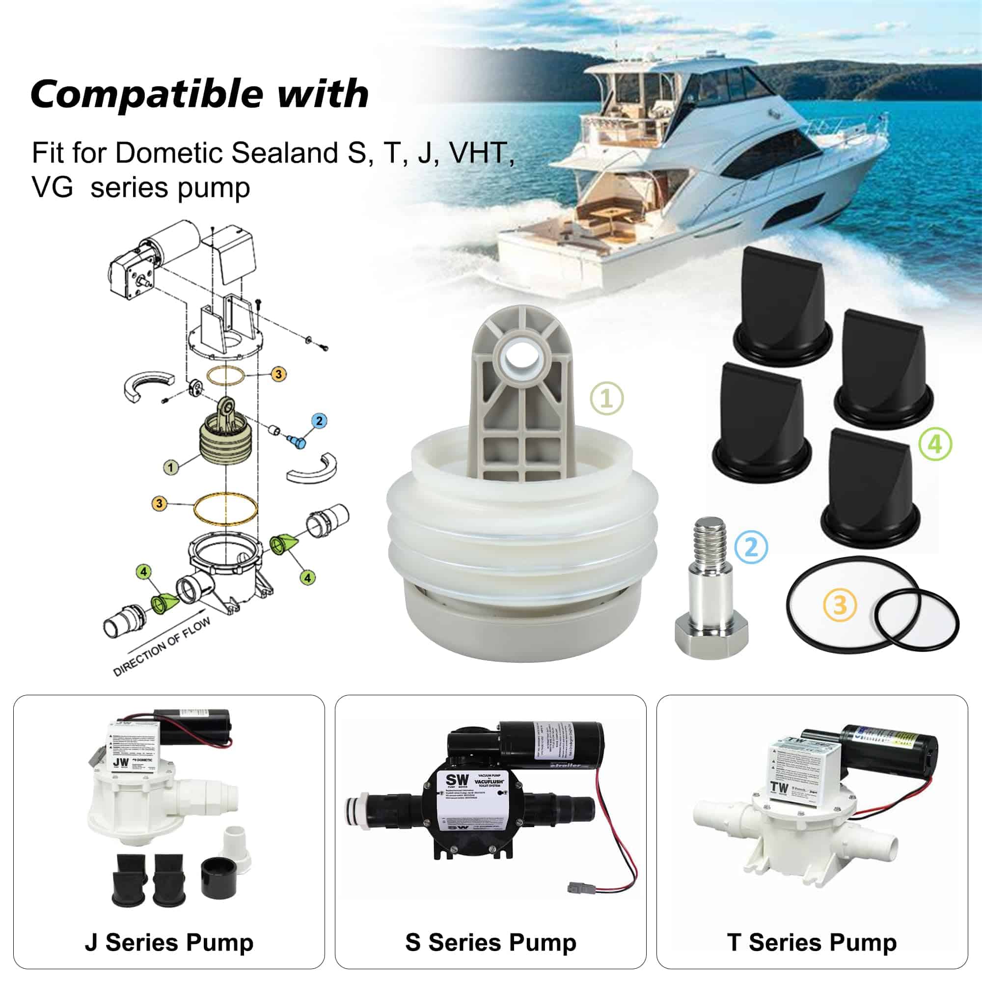 Kit de Fuelles para Bomba 385230980, Válvula de Pico de - Imagen 3