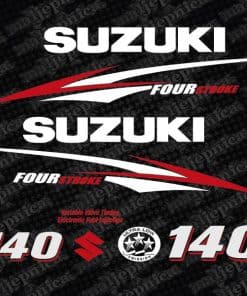 Juego de Calcomanías Postventa para Suzuki 140 Cuatro