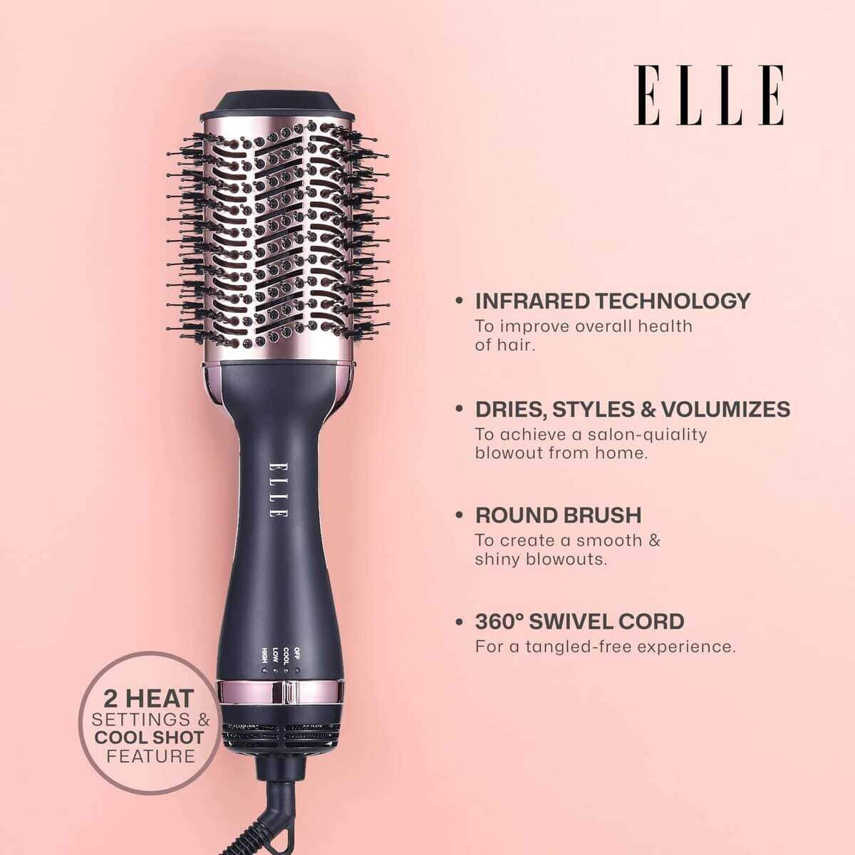 Elle - Cepillo Secador Voluminizador de Infrarrojos, Secado - Imagen 3