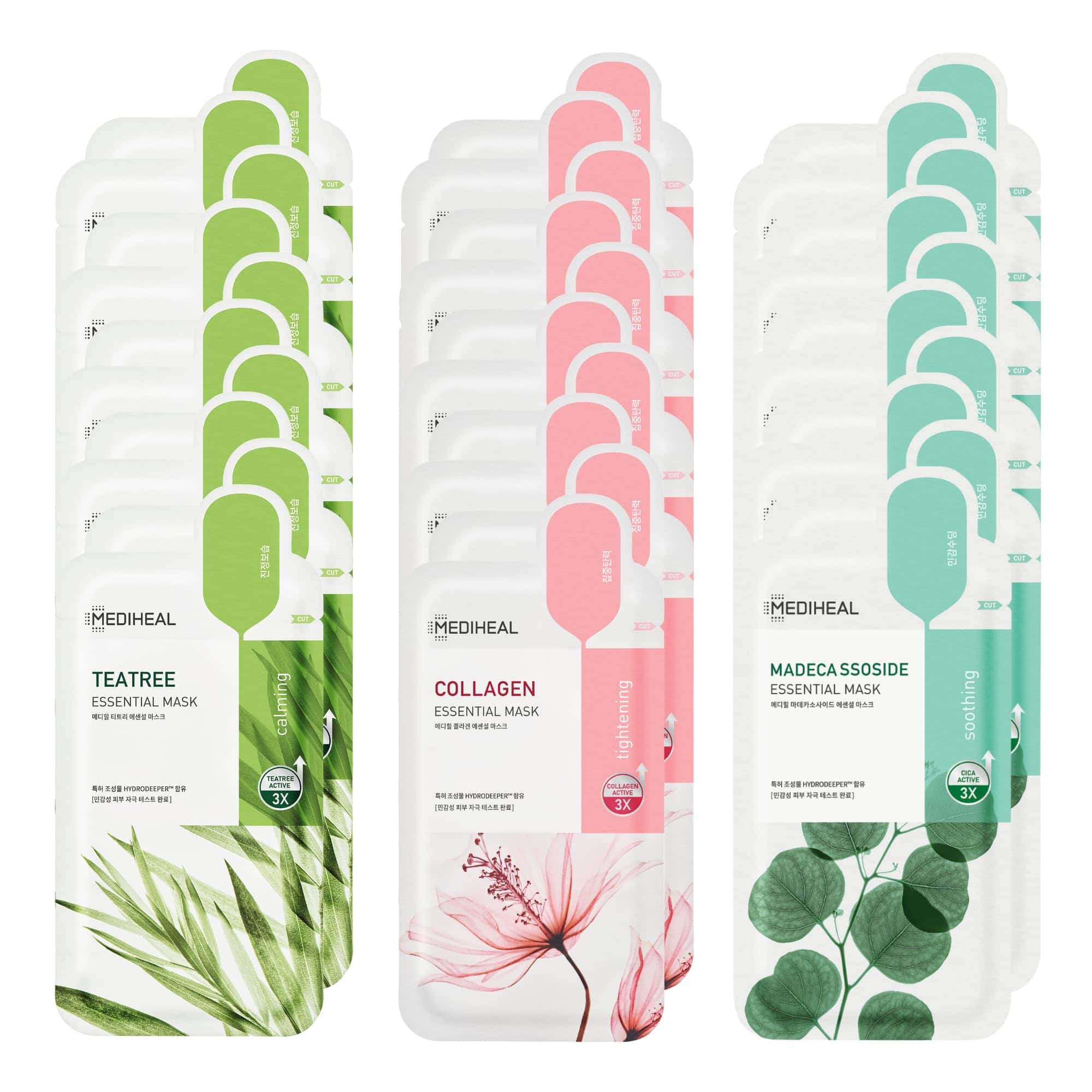 Paquete de 30 mascarillas esenciales Mediheal (Colágeno,