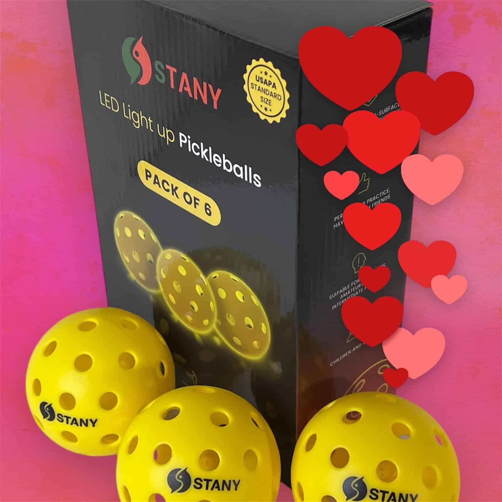 Pelotas de Pickleball con LED STANY Premium, para Jugar de - Imagen 8