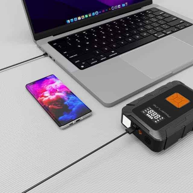 Arrancador de Coche 4-en-1 3000A, Compresor de Aire 160 PSI - Imagen 5