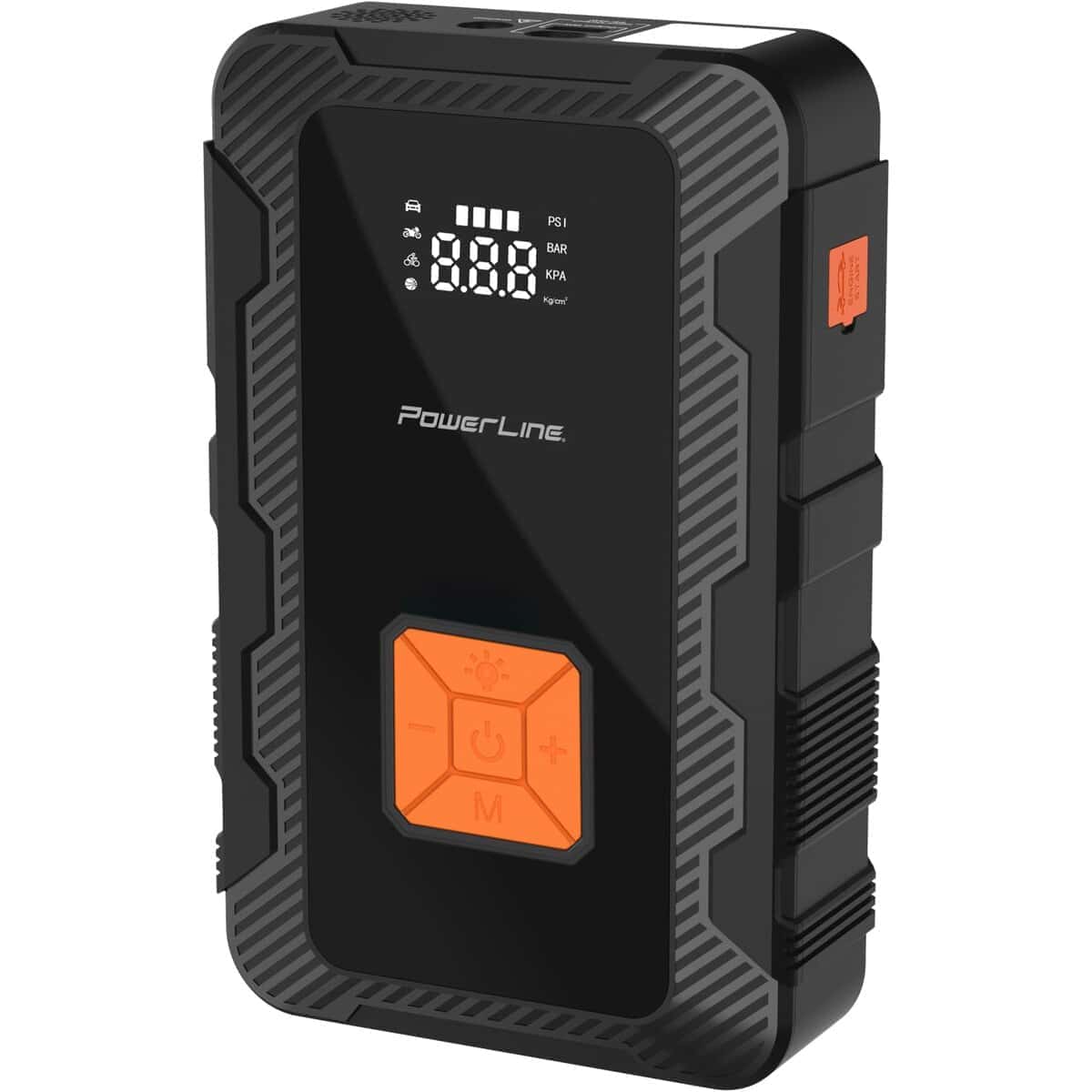 Arrancador de Coche 4-en-1 3000A, Compresor de Aire 160 PSI