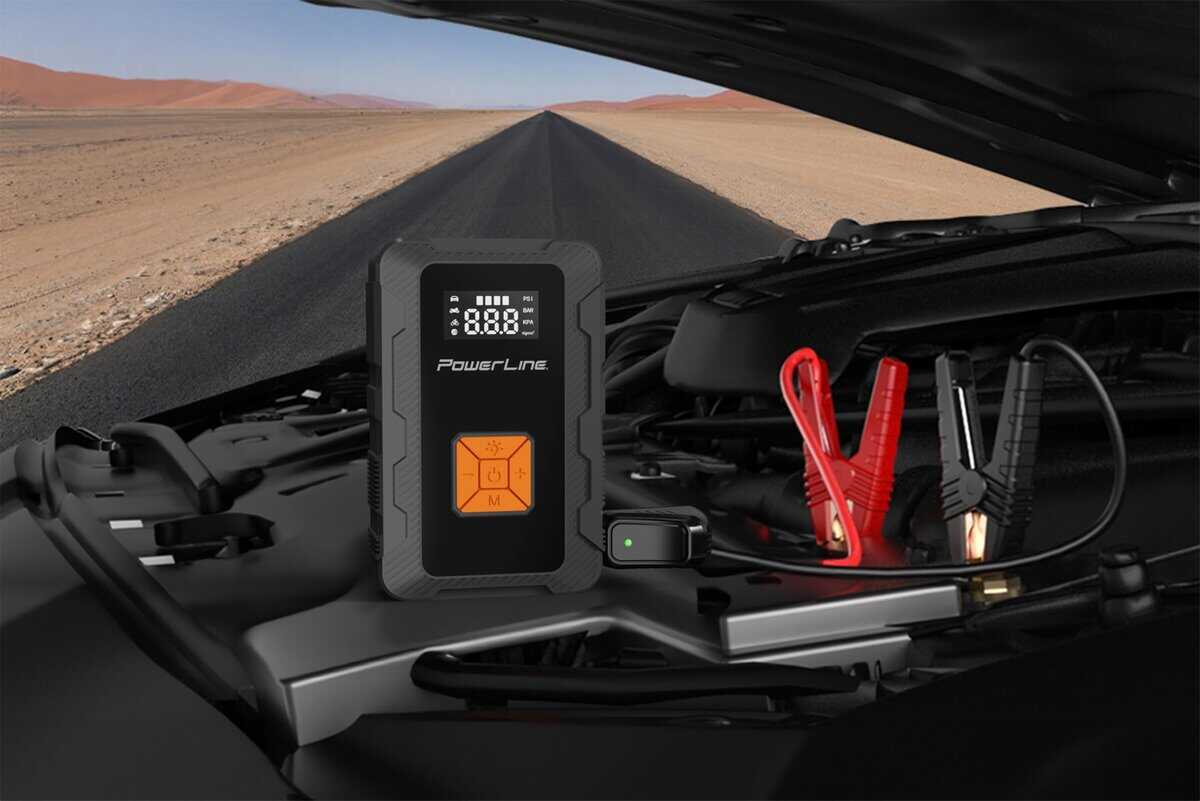 Arrancador de Coche 4-en-1 3000A, Compresor de Aire 160 PSI - Imagen 3