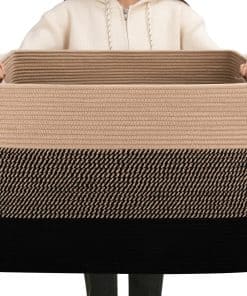 Cesta de Manta Súper Grande de 108L OIAHOMY, 25�x16�x16�
