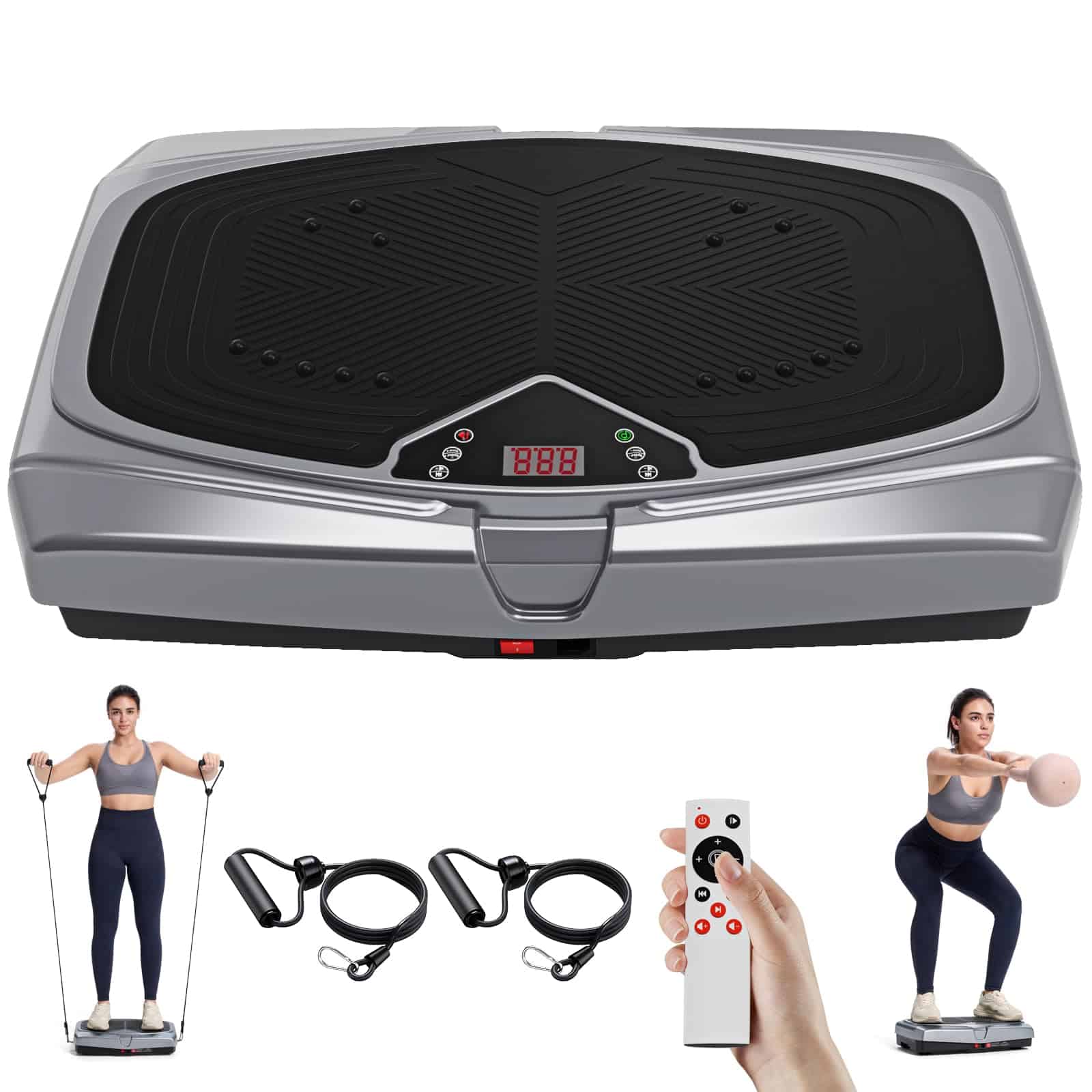 Máquina de ejercicio de placa de vibración para drenaje