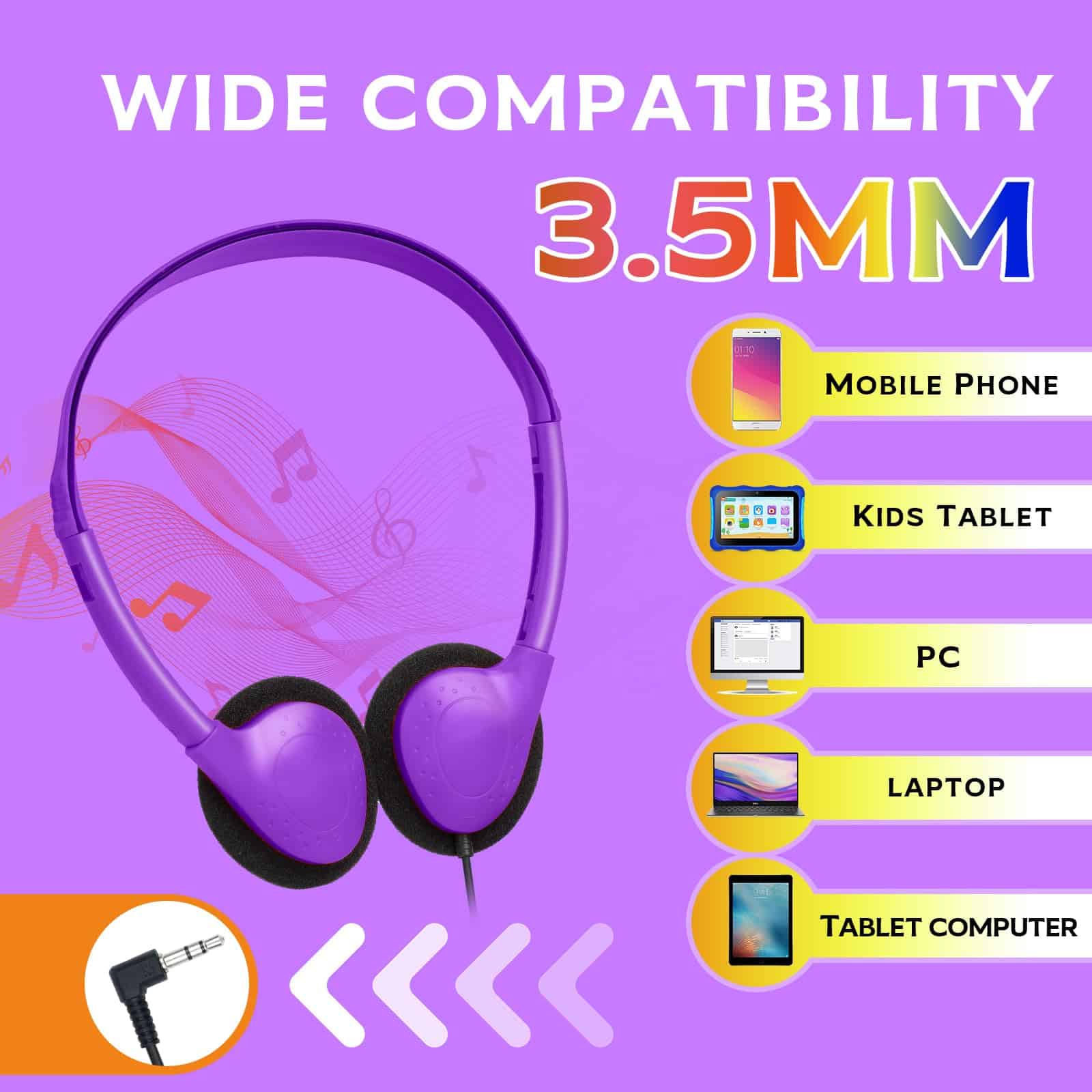 Audífonos para Aula TJZXGUI Paquete de 24 para Niños en - Imagen 6