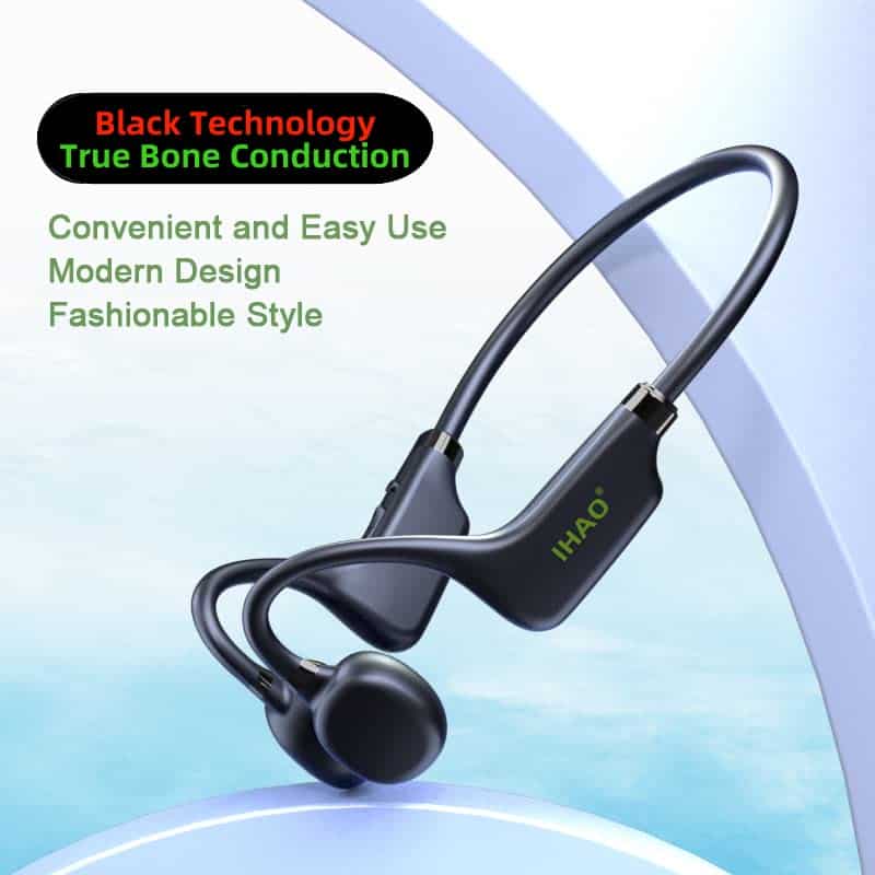 Audífonos de conducción ósea verdaderos IHAO abiertos Ear - Imagen 3