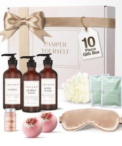 INFUSÉ 10-Piezas Caja de Regalo de Spa para Mujeres | Set