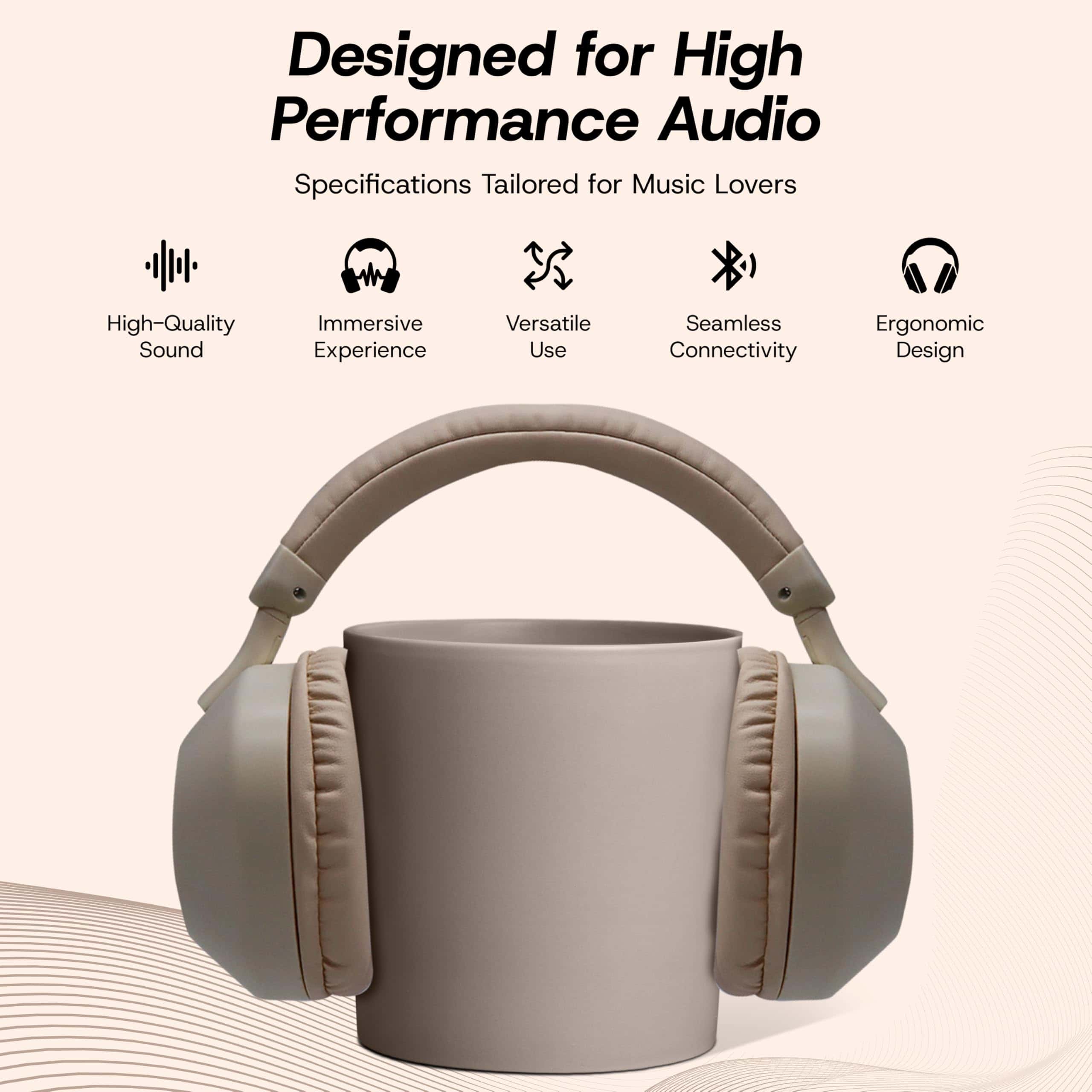 Audífonos Bluetooth inalámbricos Premium GabbaGoods, Sonido - Imagen 4