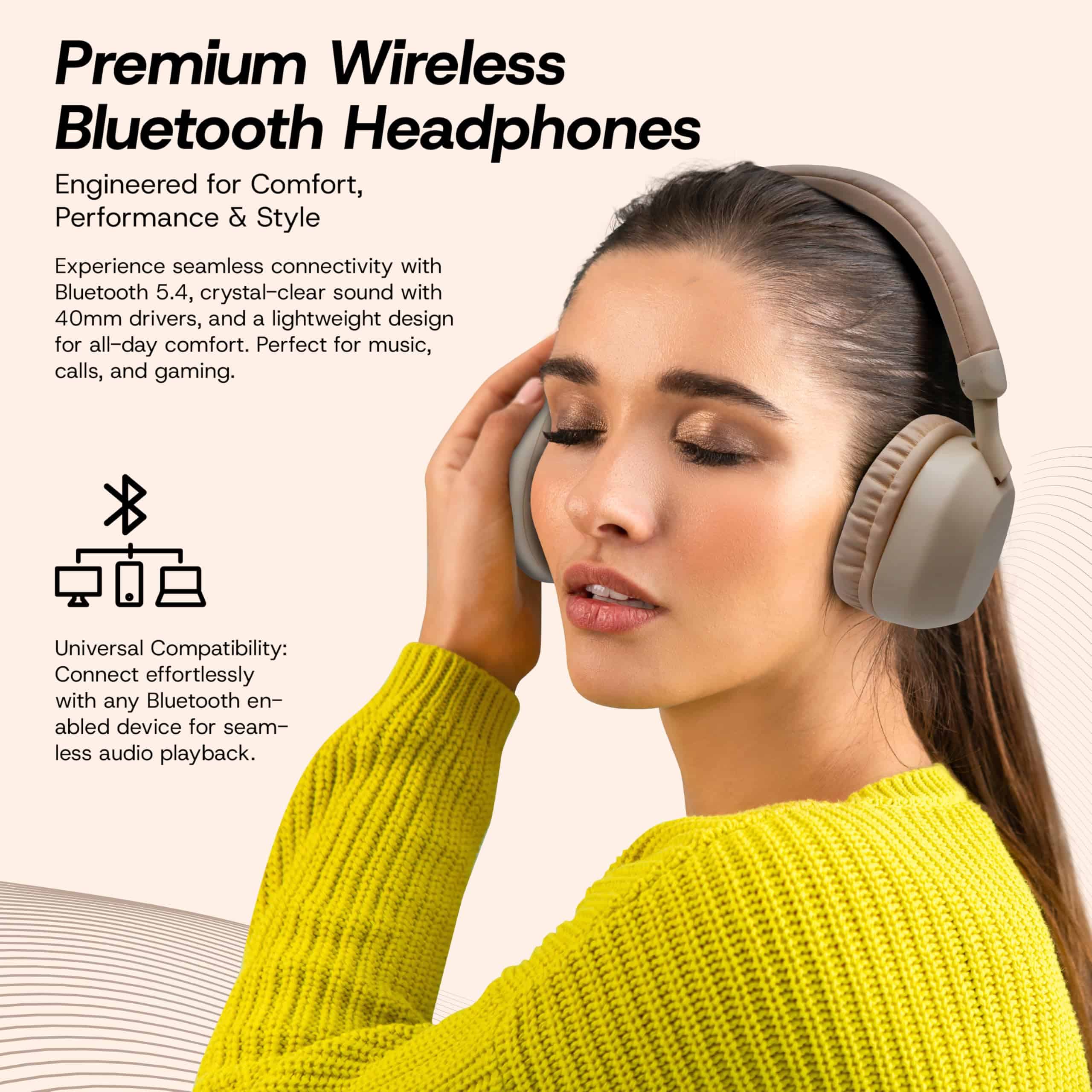 Audífonos Bluetooth inalámbricos Premium GabbaGoods, Sonido - Imagen 3