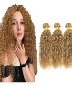 #27 Blonde Bundles Cabello Humano Ondas de Agua 20 22 24