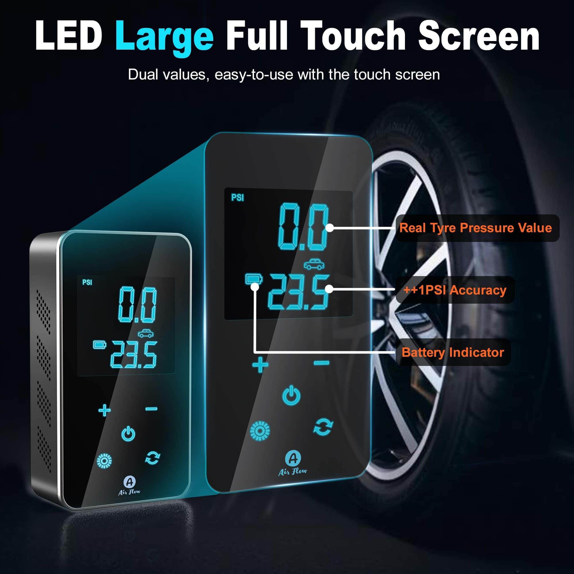 Inflador de neumáticos de flujo de aire - Compresor de aire - Imagen 5