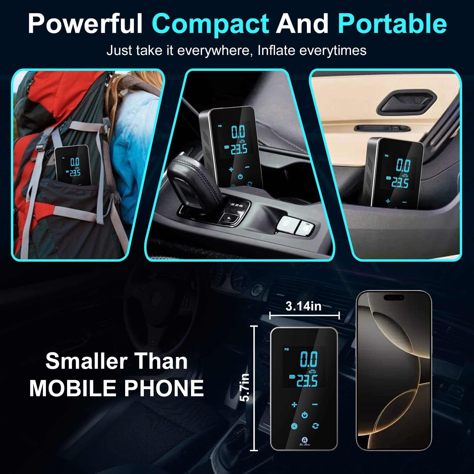 Inflador de neumáticos de flujo de aire - Compresor de aire - Imagen 6