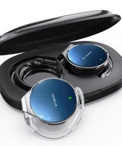 Audífonos Bluetooth 5.4 On Ear, -Azul&Plata&Negro