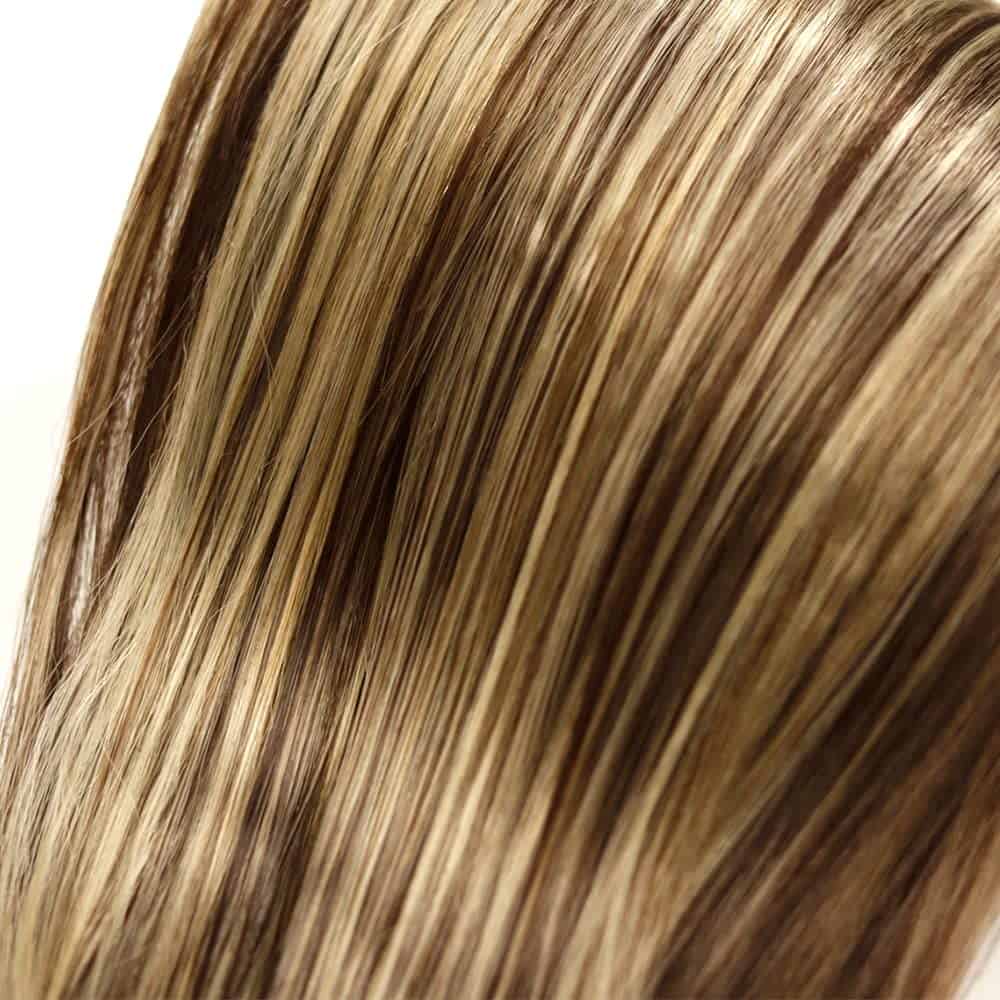 Paquetes de Cabello Humano Liso P4/613 Highlight Brown 18 - Imagen 5