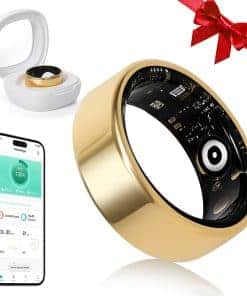 YULUCKGO Smart Ring Fitness Tracker para Mujeres y Hombres