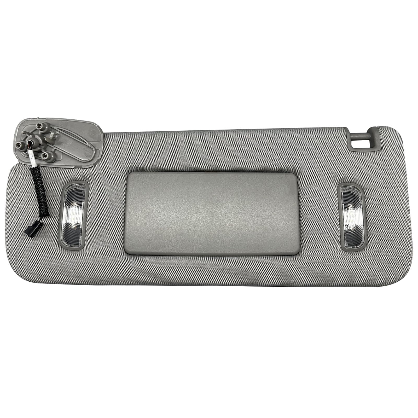 Visera de sol izquierda gris con luces LED para conductor