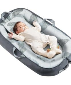 Columpio Portátil para Bebé Blufeish con 4 Juguetes, Capazo