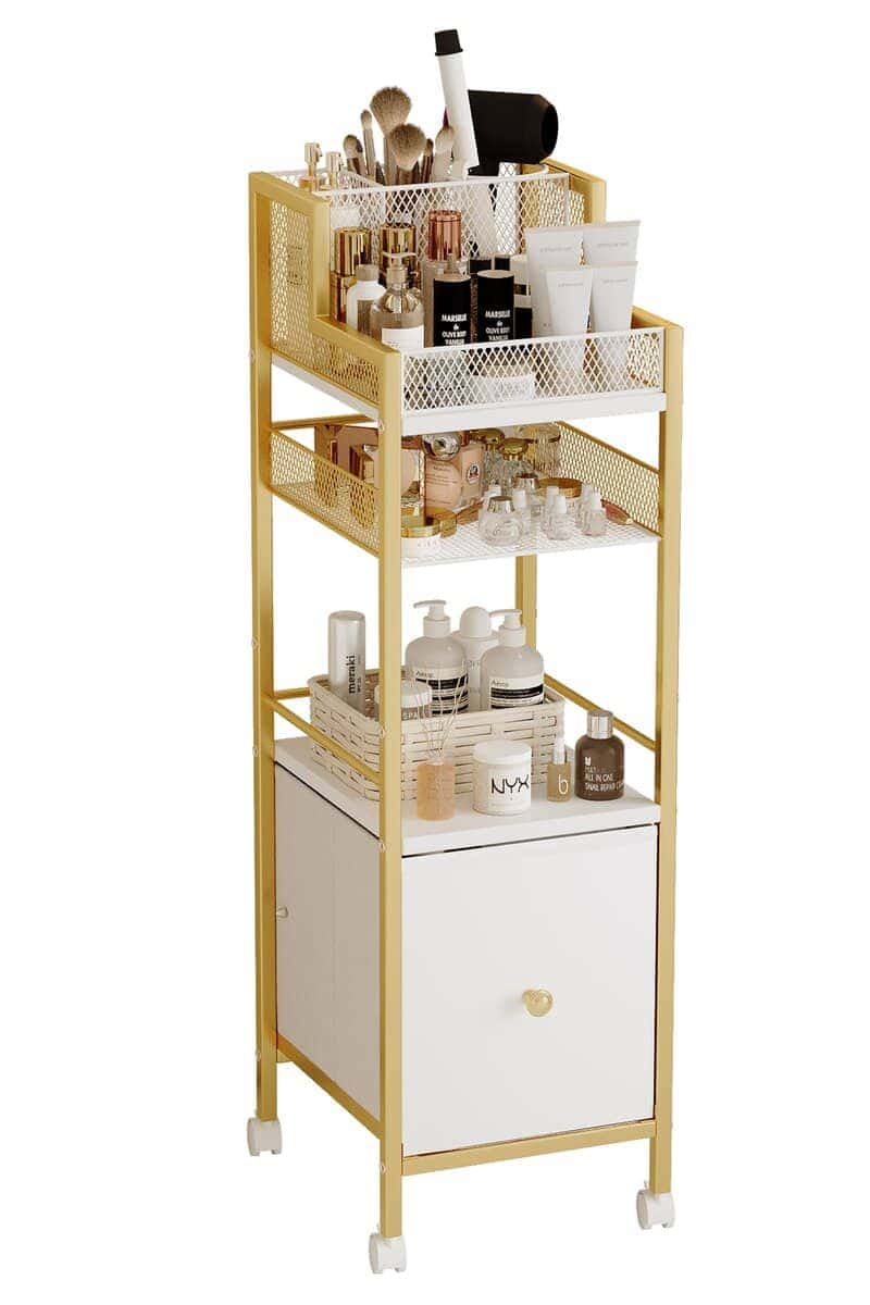 Carrito Organizador de Maquillaje con Cajones,