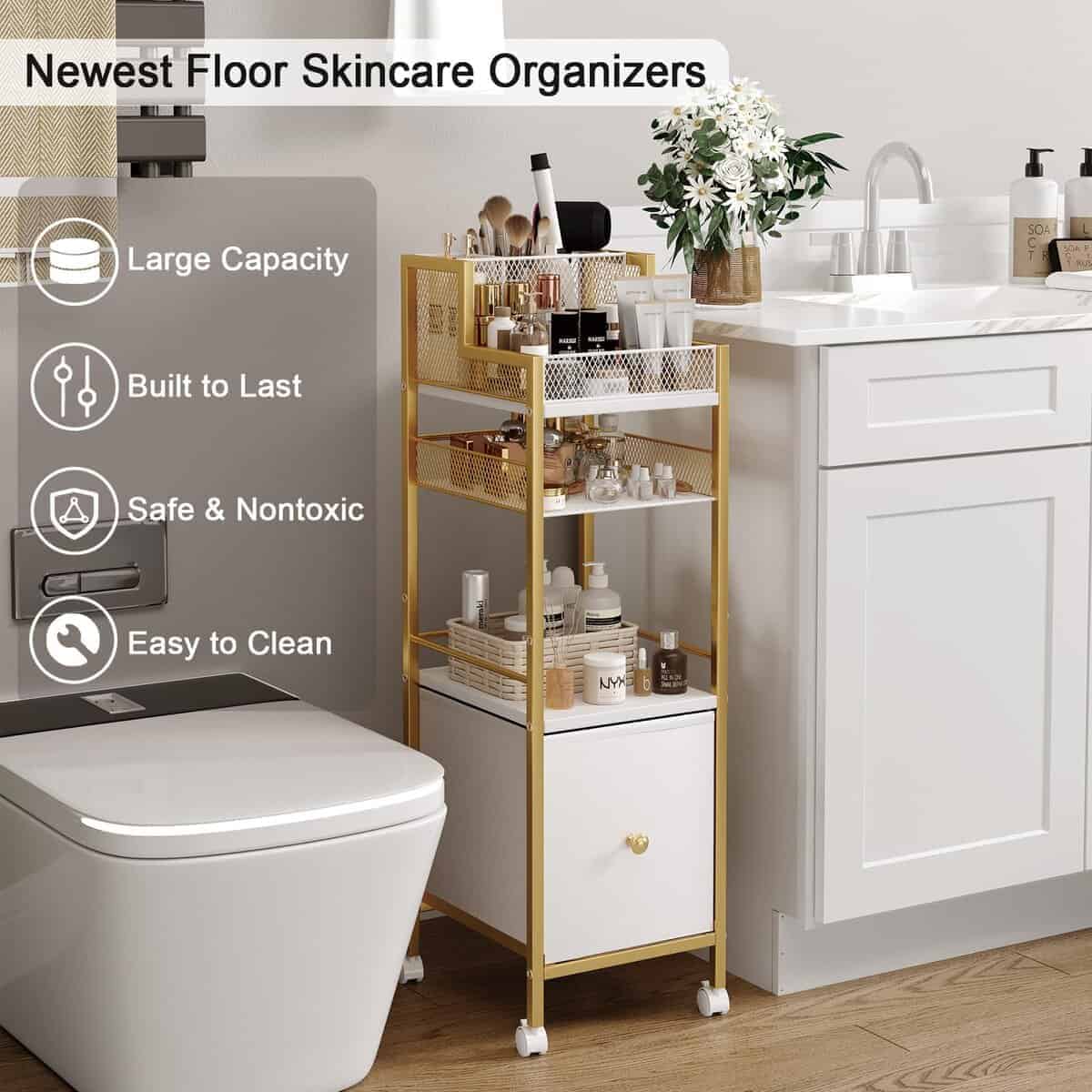 Carrito Organizador de Maquillaje con Cajones, - Imagen 6