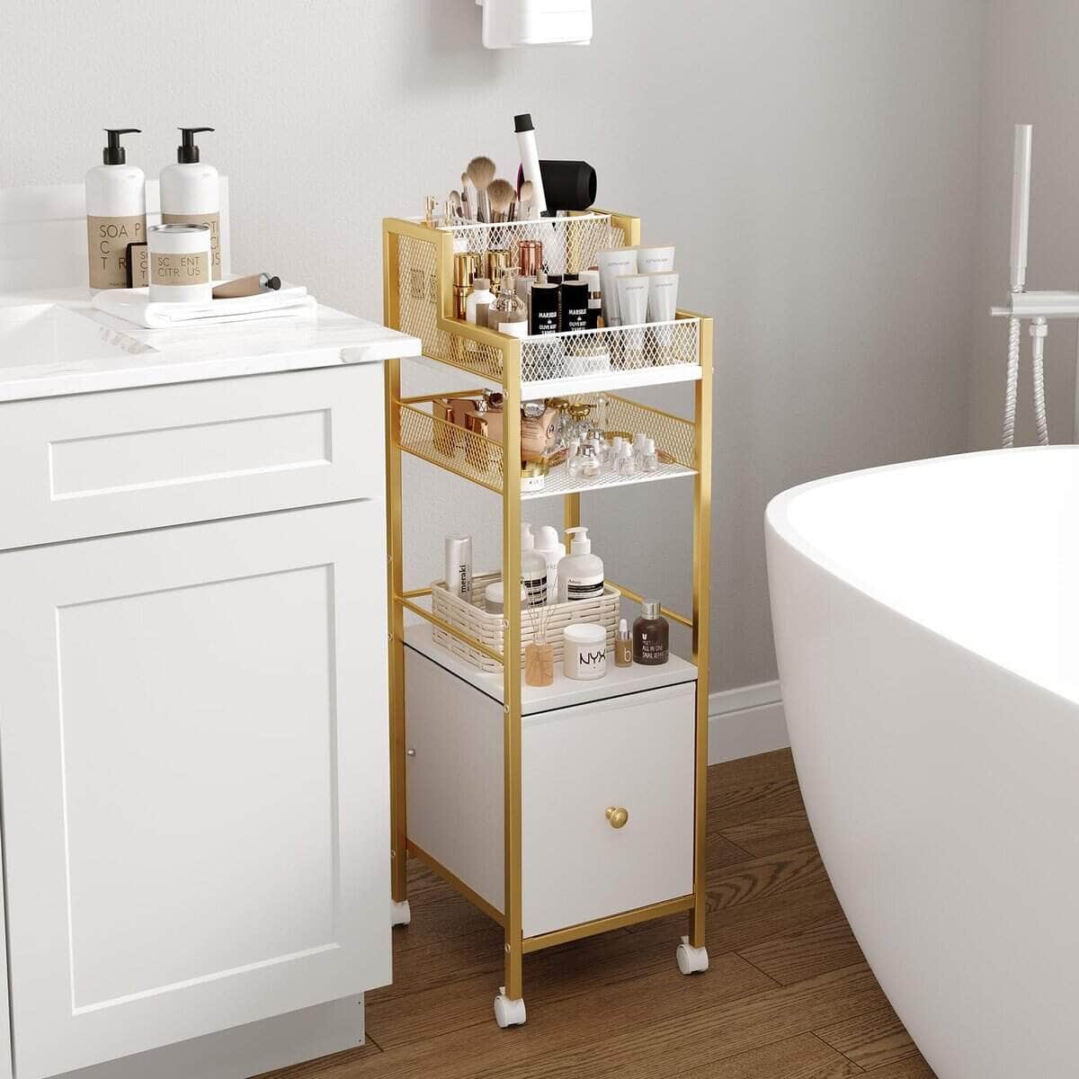 Carrito Organizador de Maquillaje con Cajones, - Imagen 7