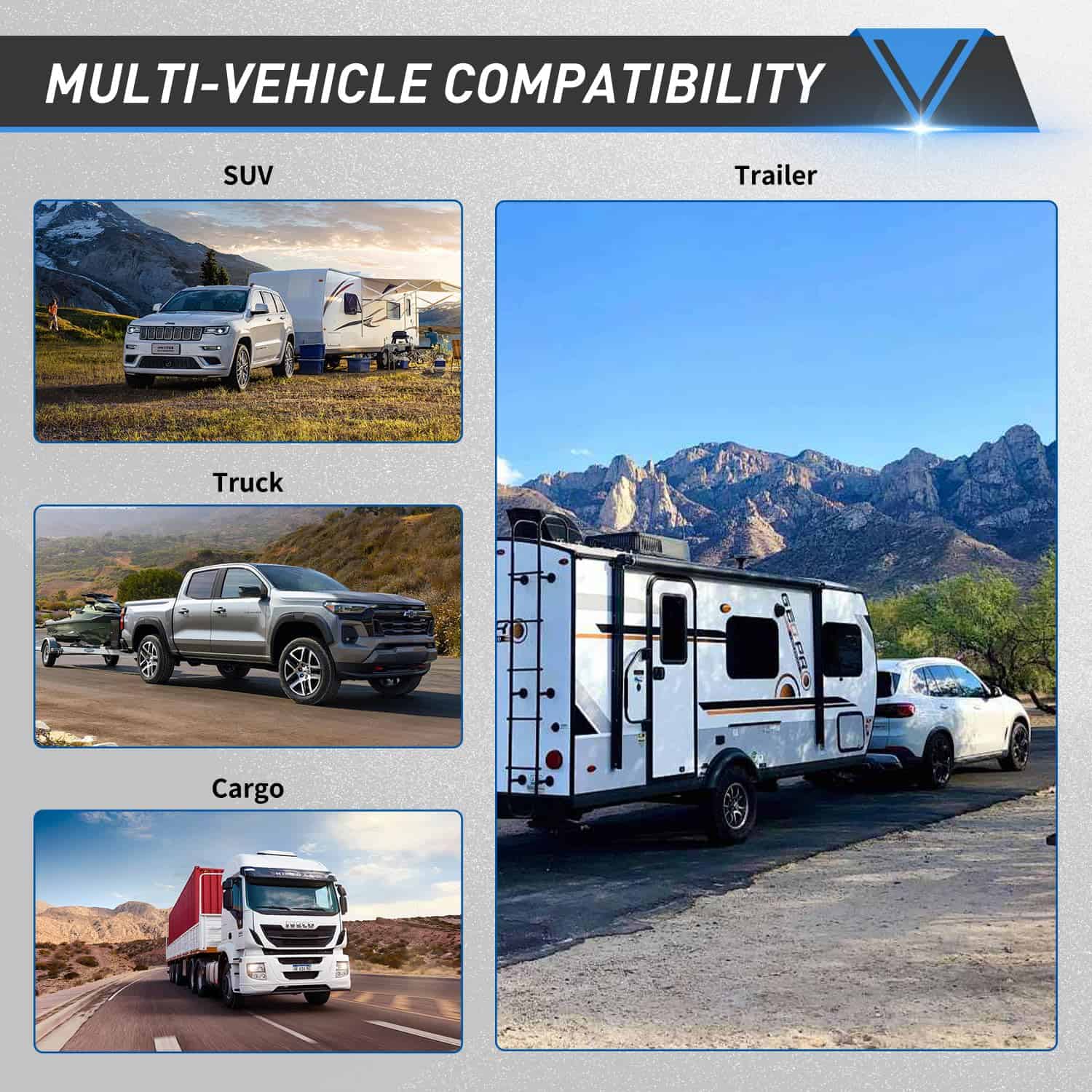 Acoplador de remolque Tinivalee 2" A-Frame, Para Bola de - Imagen 8