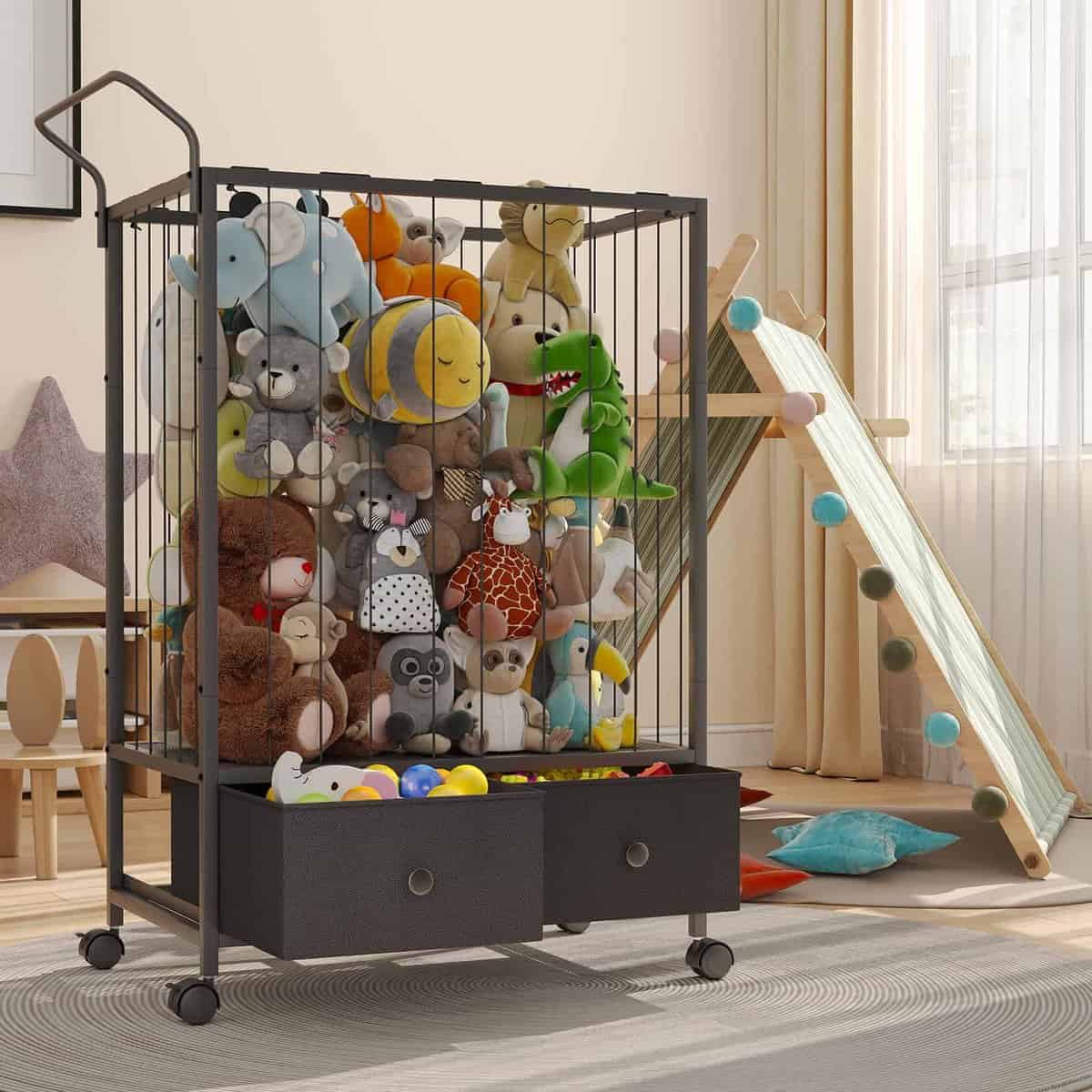 Carro Grande de Almacenamiento de Peluches BBLIKE - - Imagen 6