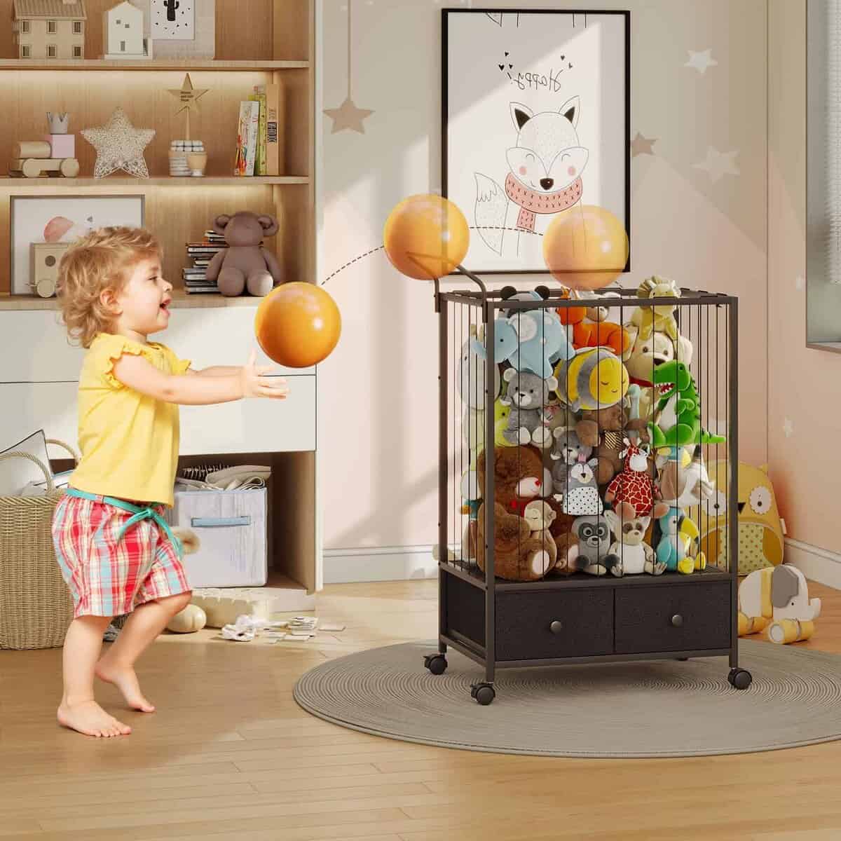 Carro Grande de Almacenamiento de Peluches BBLIKE - - Imagen 5