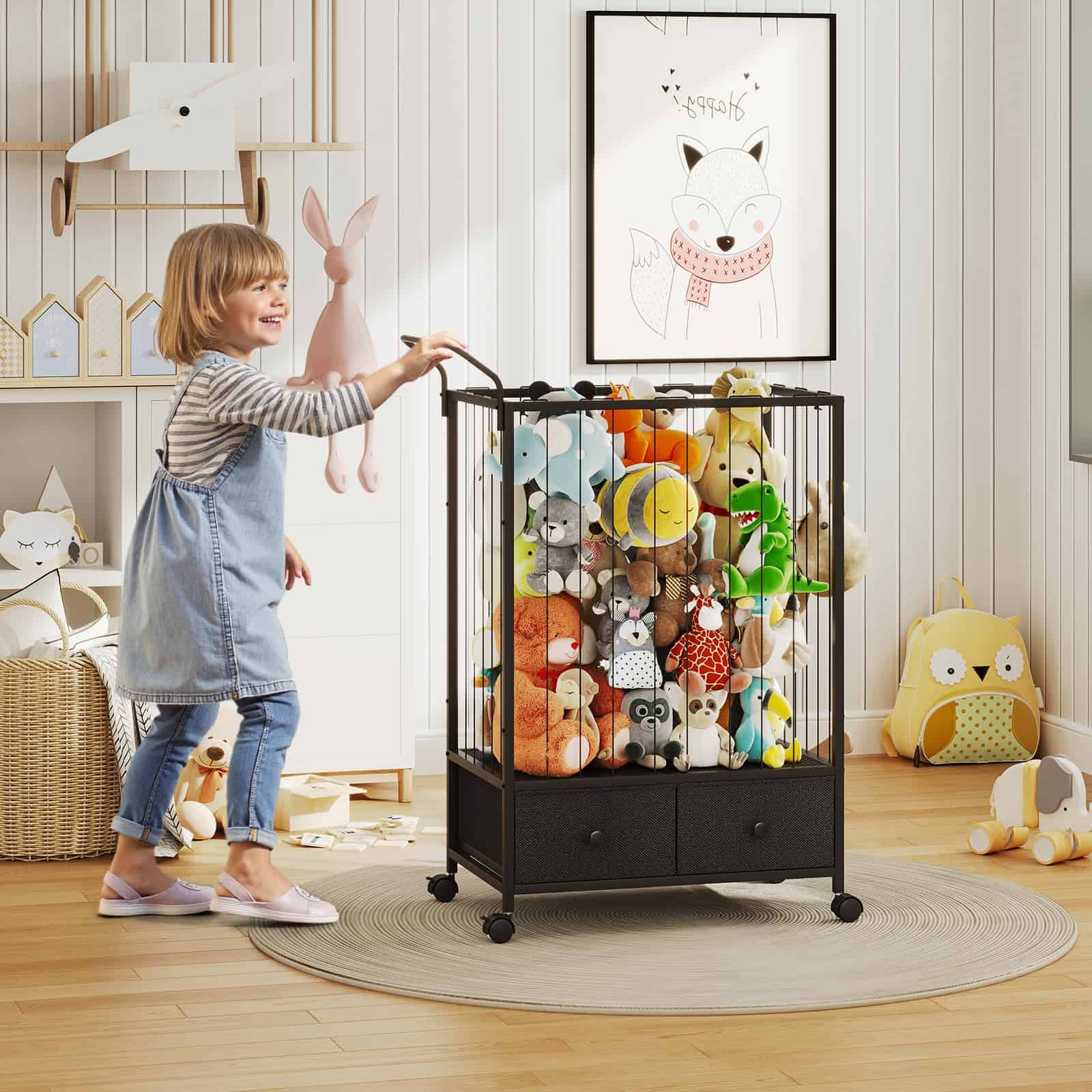 Carro Grande de Almacenamiento de Peluches BBLIKE - - Imagen 3