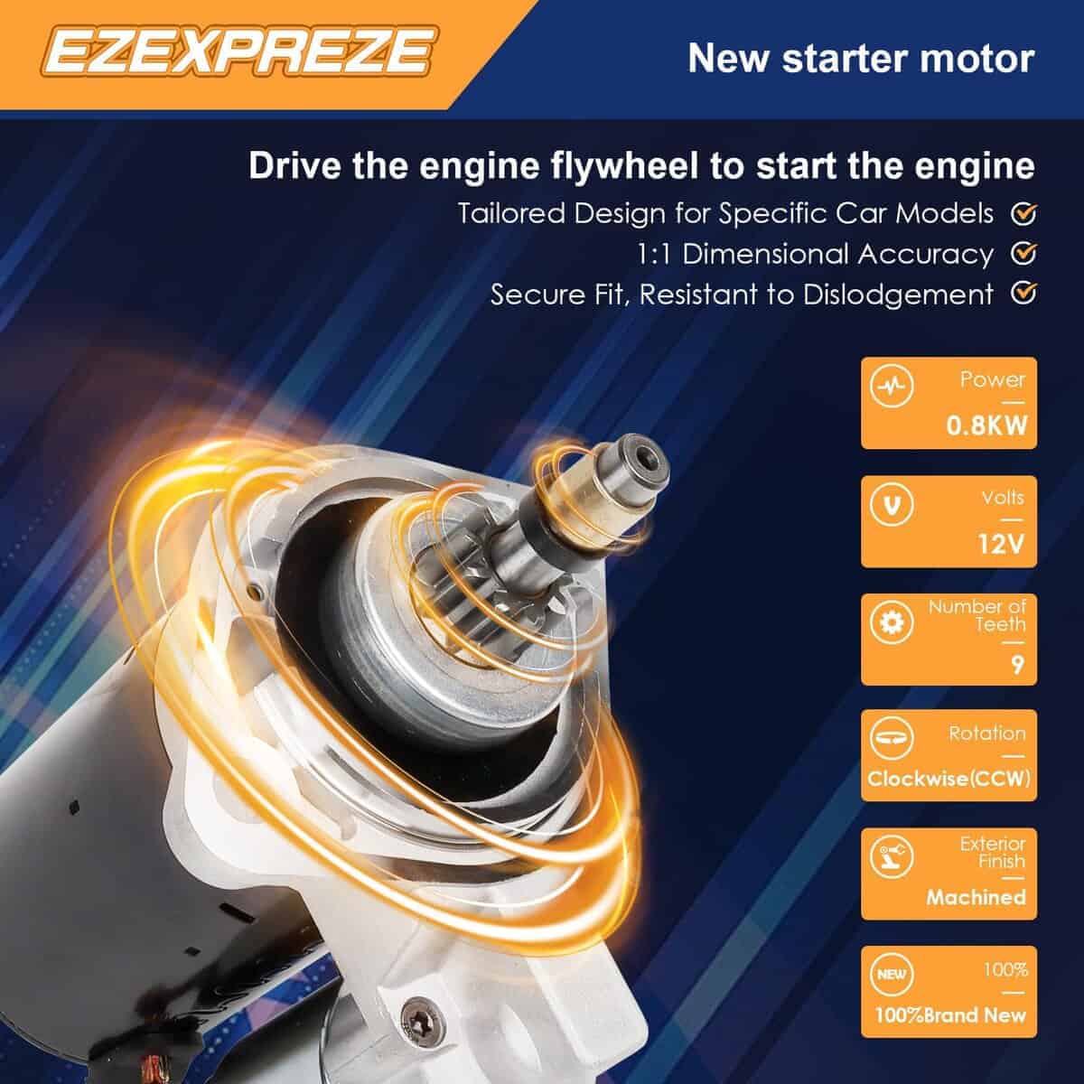 Motor de Arranque 16450N Ezexpreze Compatible con Porsche - Imagen 4