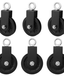 Rueda de polea de cable Biugaaufai de 6 paquetes 3.54 in/90