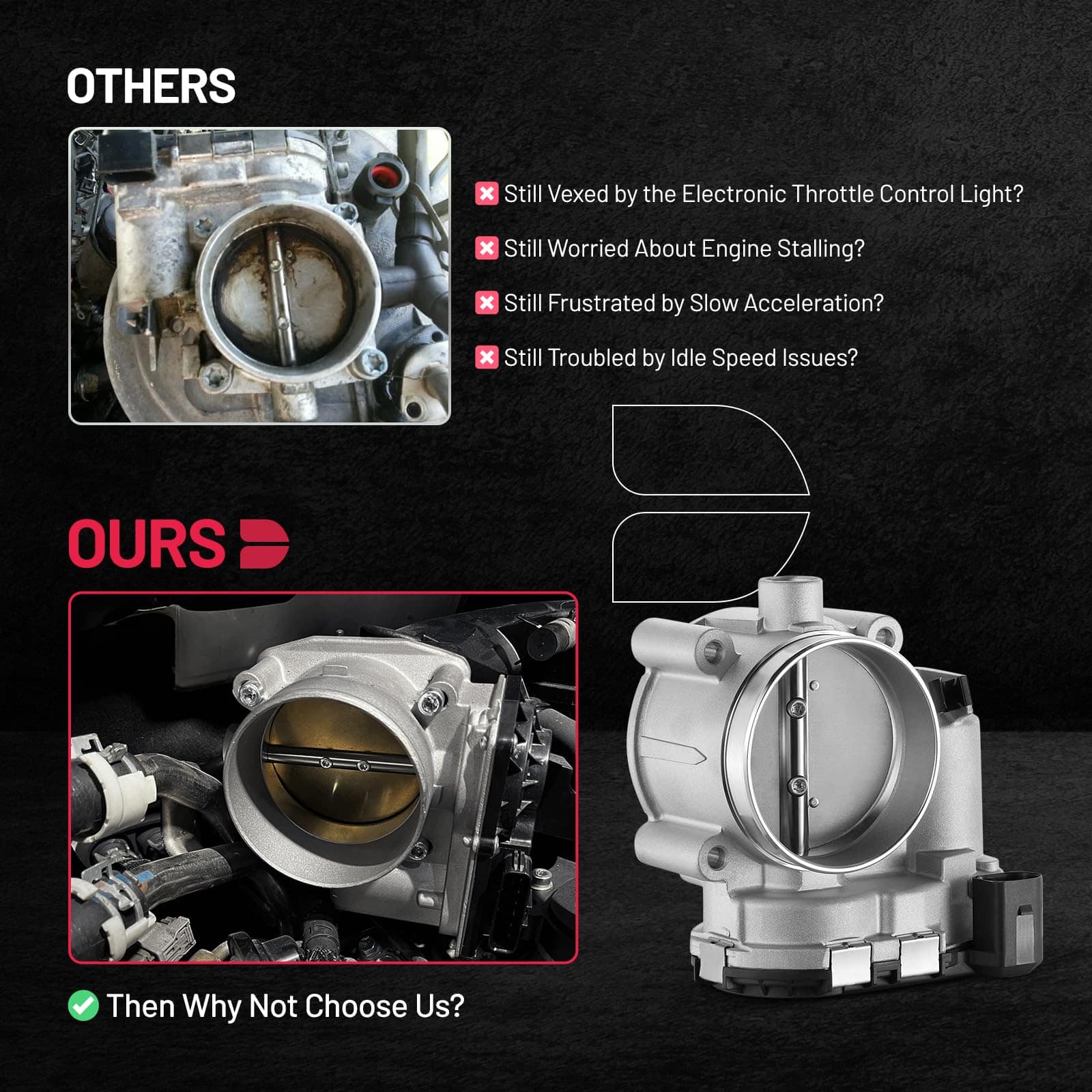 Cuerpo del acelerador electrónico BDFHYK -04 TB1045 - Imagen 8