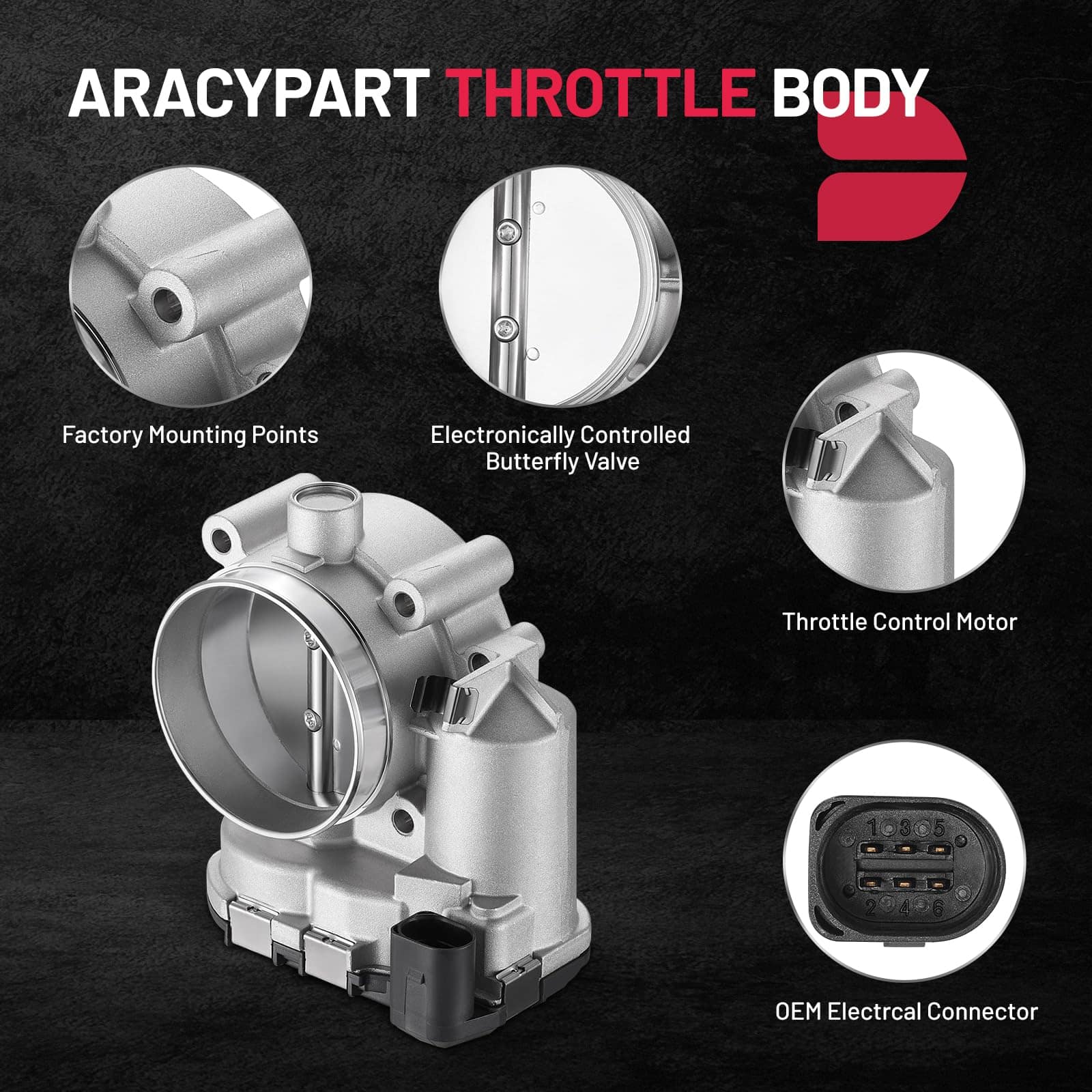 Cuerpo del acelerador electrónico BDFHYK -04 TB1045 - Imagen 4