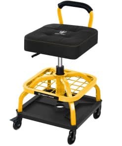 Taburete rodante FREEKYROCK con ruedas, silla de taller