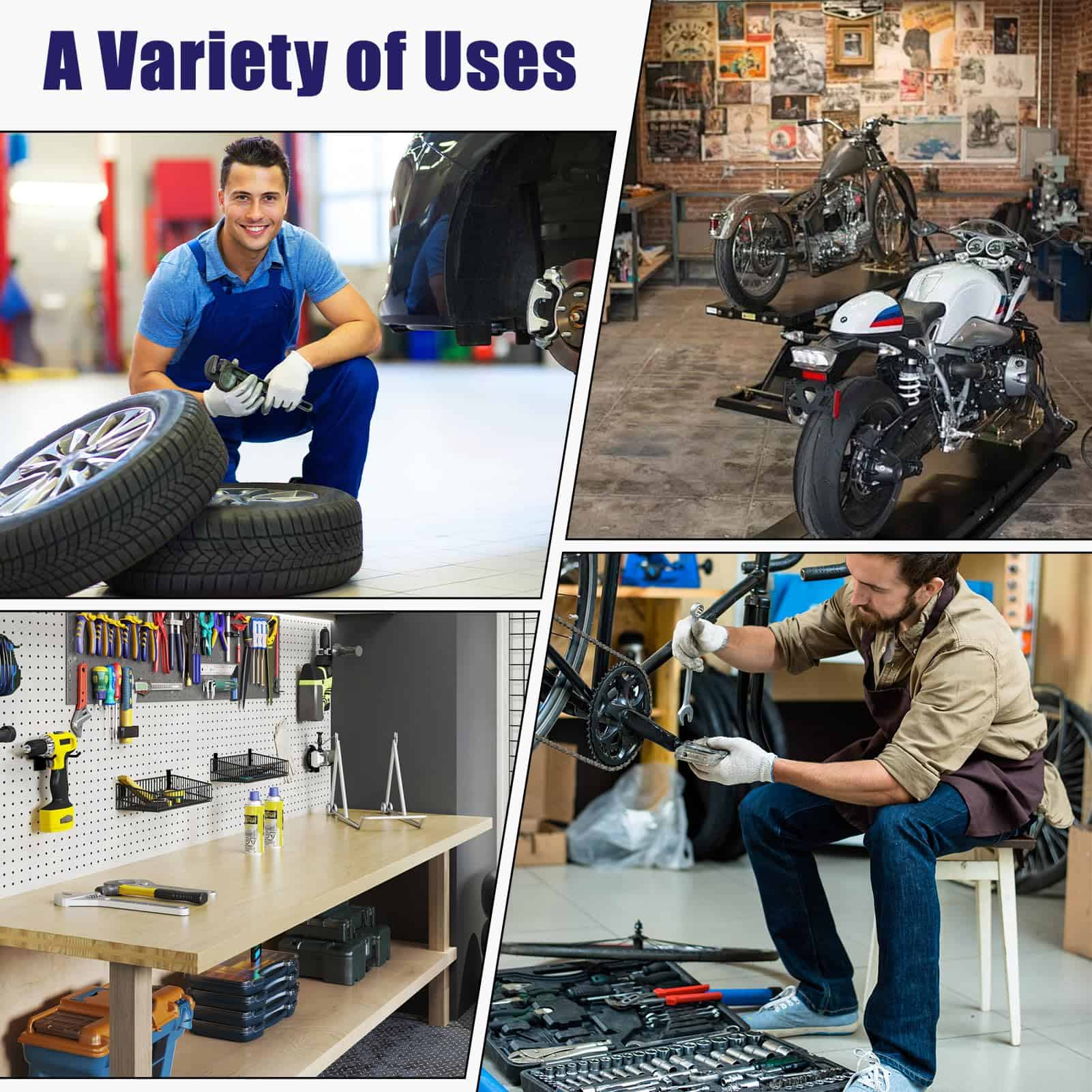 Taburete rodante FREEKYROCK con ruedas, silla de taller - Imagen 10