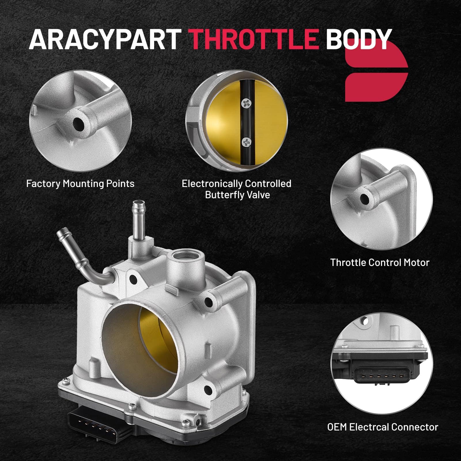 Cuerpo del acelerador electrónico BDFHYK -030-0D031 - Imagen 4