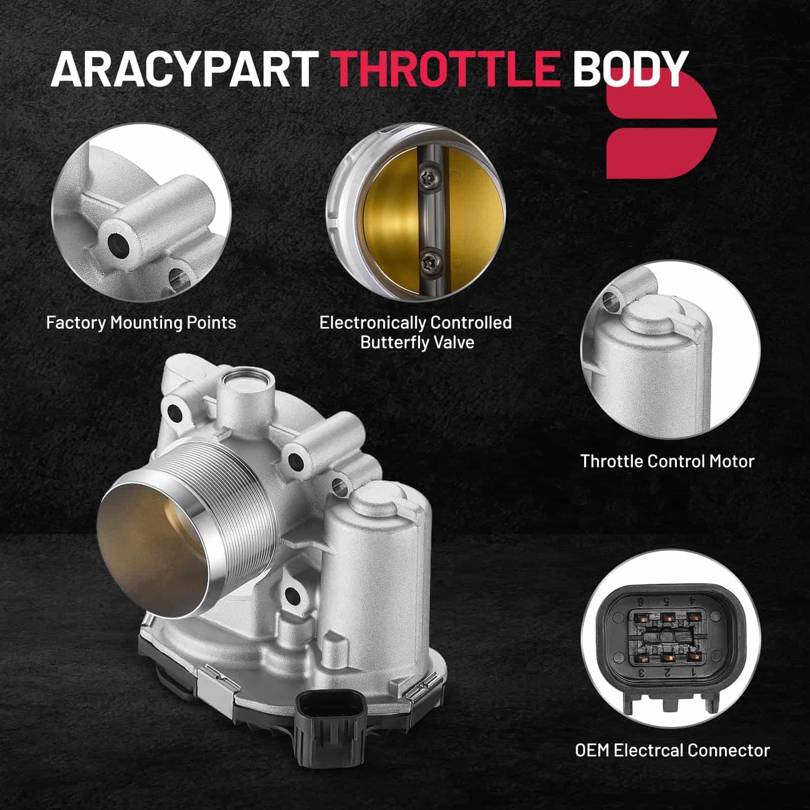 Cuerpo de Aceleración BDFHYK Compatible con Buick Encore - Imagen 4