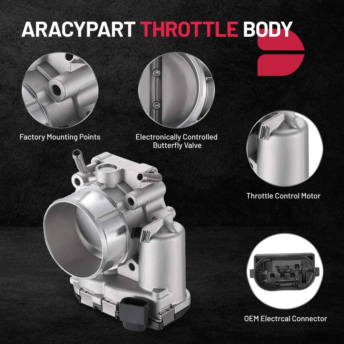 Cuerpo de Acelerador Electrónico BDFHYK Compatible con - Imagen 4