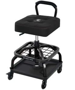 Taburete Rodante FREEKYROCK con Ruedas, Silla -Negro