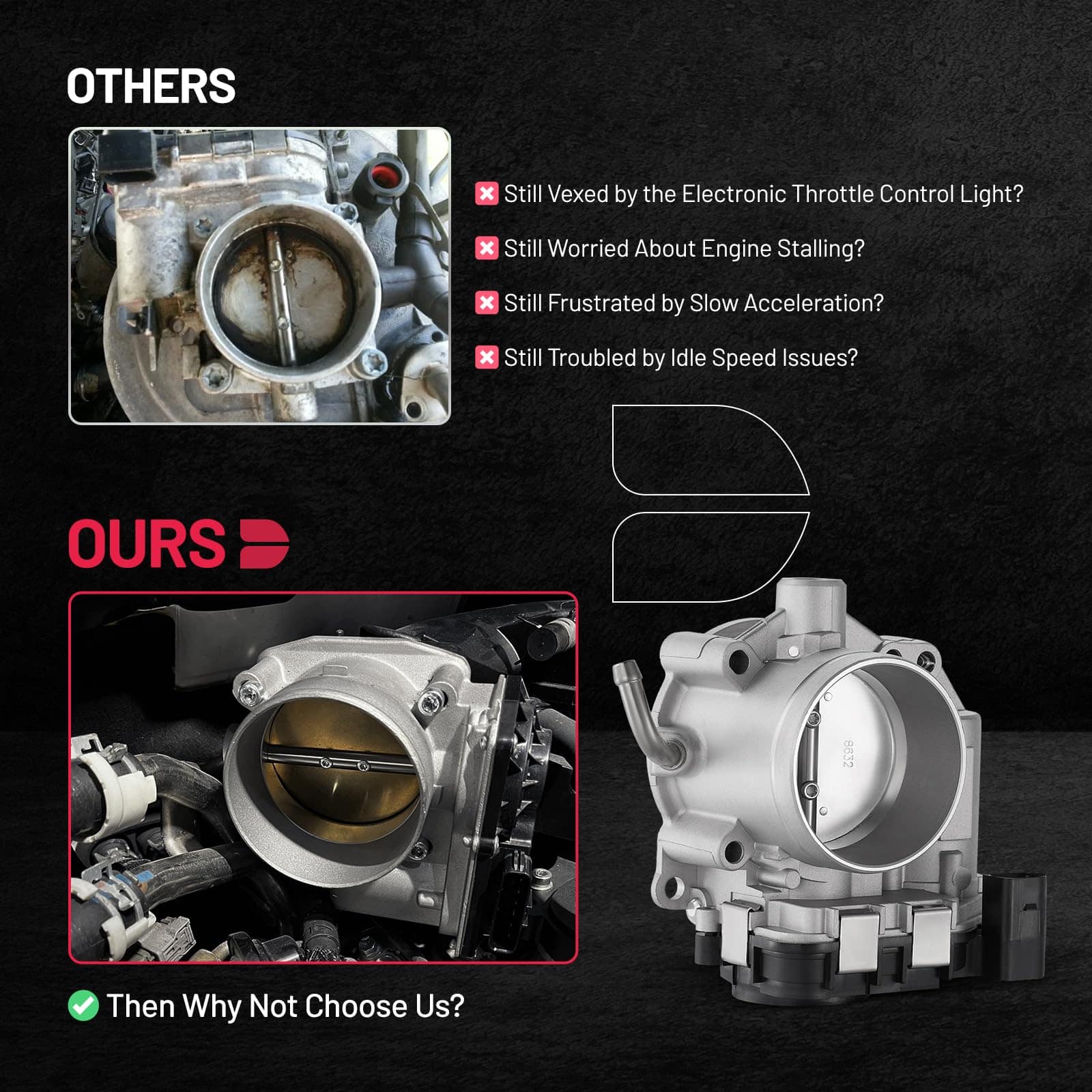 Cuerpo del acelerador BDFHYK compatible con VW Beetle - Imagen 8