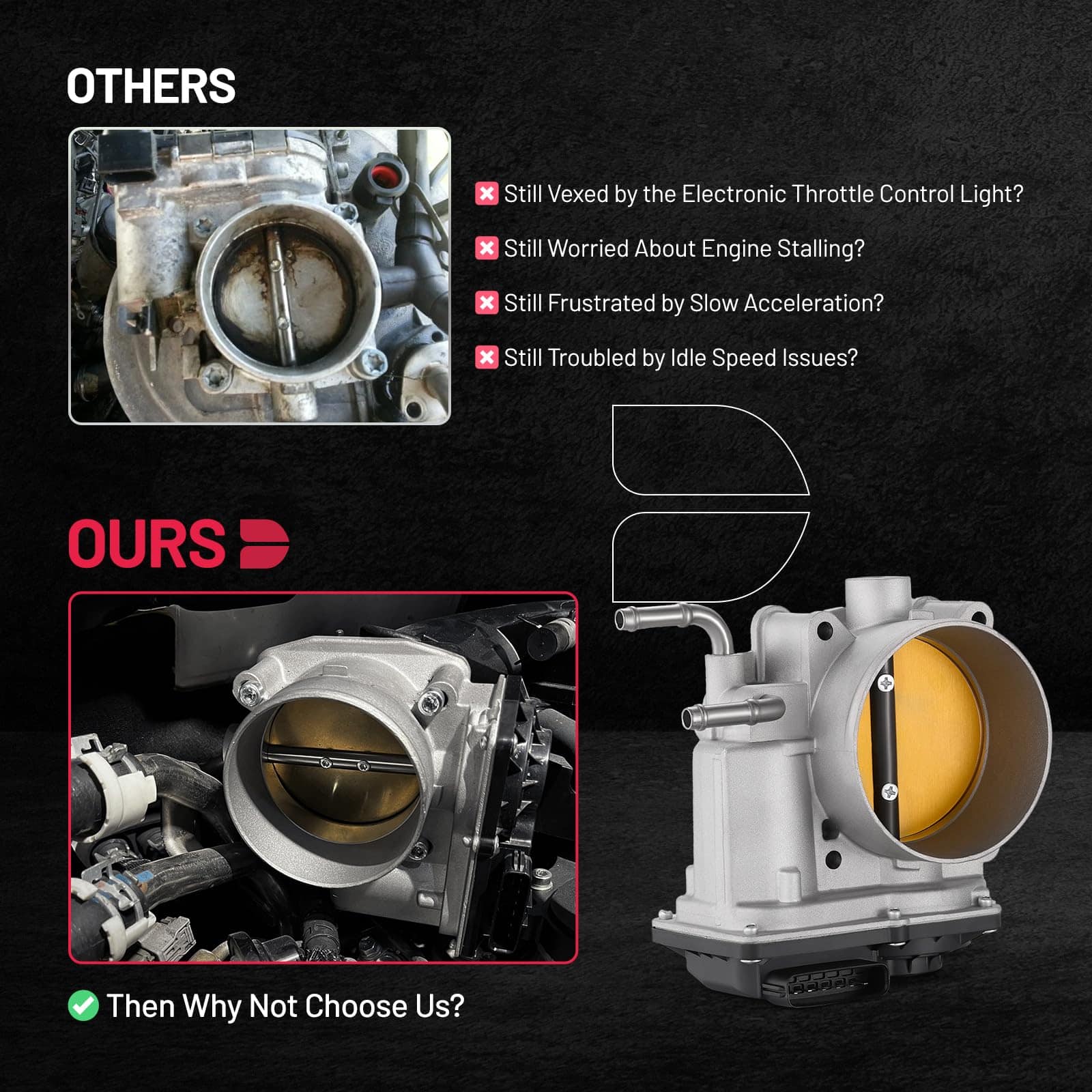 Cuerpo de acelerador BDFHYK compatible con INFINITI QX56 - Imagen 8