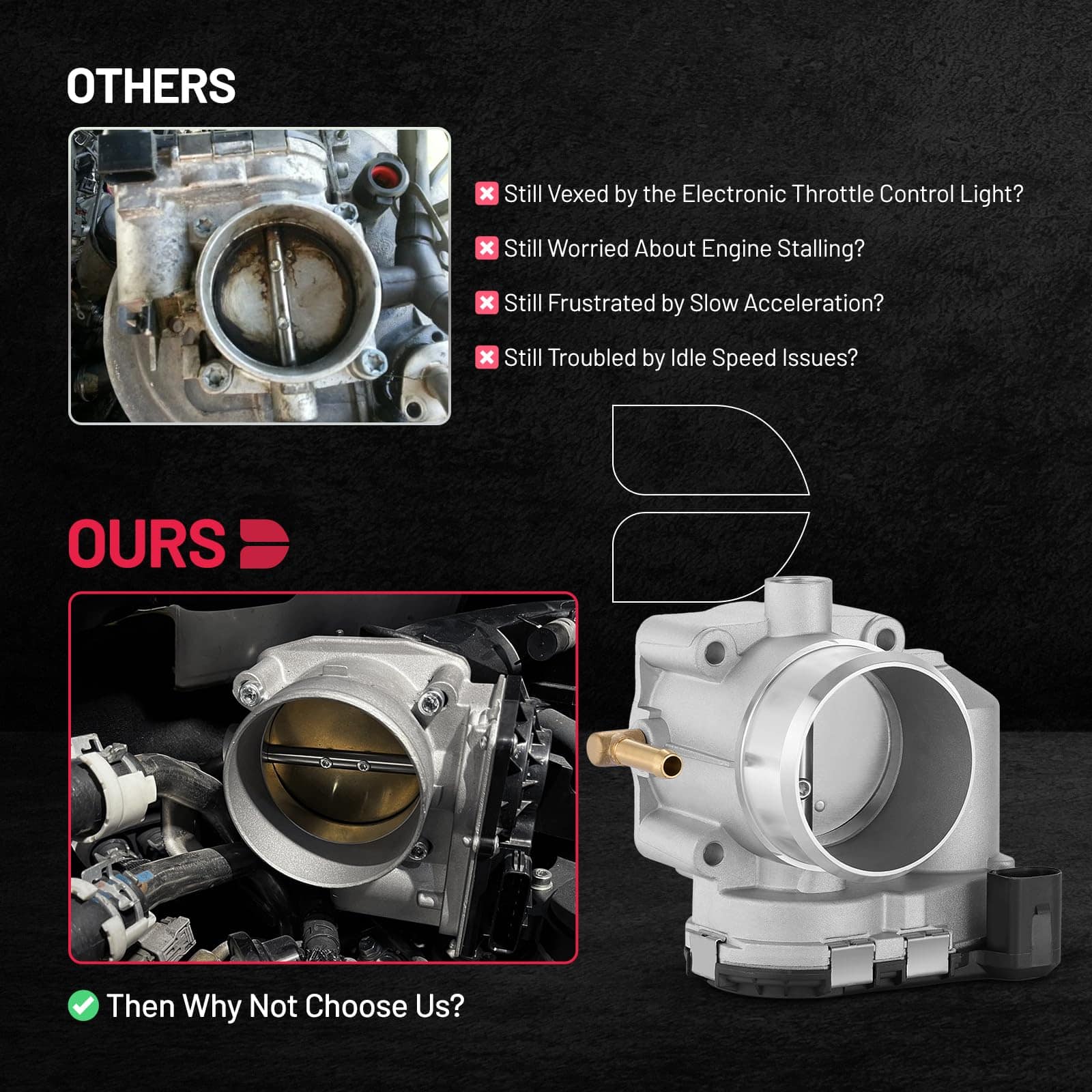 Cuerpo de mariposa electrónico BDFHYK compatible con Audi - Imagen 8