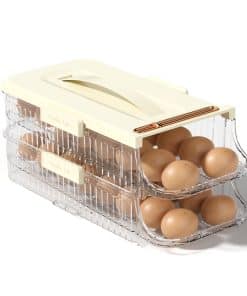 Porta huevos SYXLTSH para refrigerador, rodillo automático,
