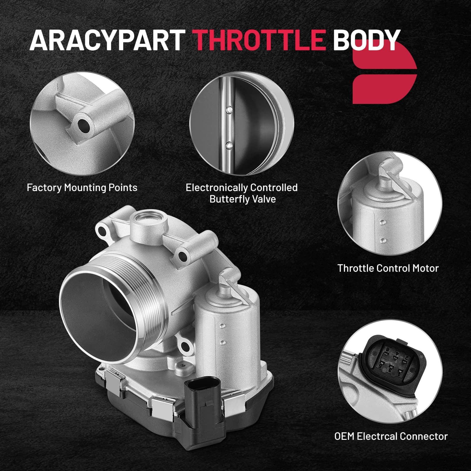 Cuerpo de mariposa BDFHYK compatible con Buick Enclave - Imagen 4