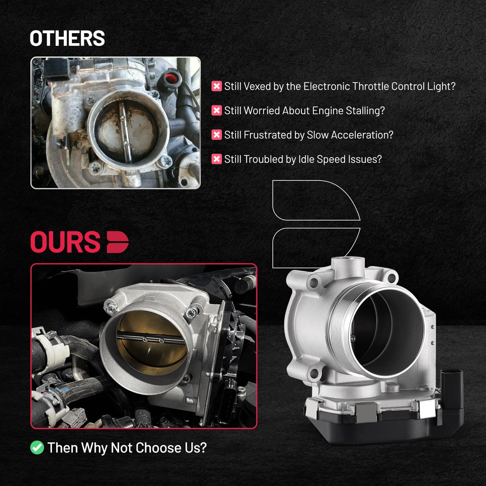 Cuerpo de mariposa BDFHYK compatible con Buick Enclave - Imagen 8